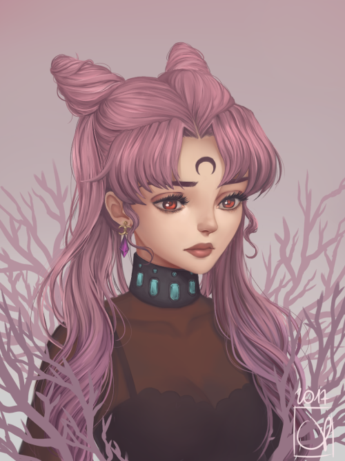 nepneuart: Drew another SM character, this time Black Lady. I love character designs from the &