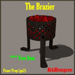 Kawecki Has A Brand New Free Prop Ready For Your Dungeon Scenes! This Brazier Is