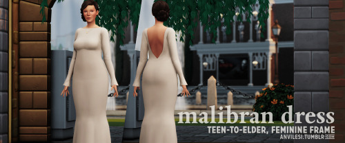 anvilesi:[TS4] malibran dress by sforzinda — a dress i made for taking two screenshots, which probab