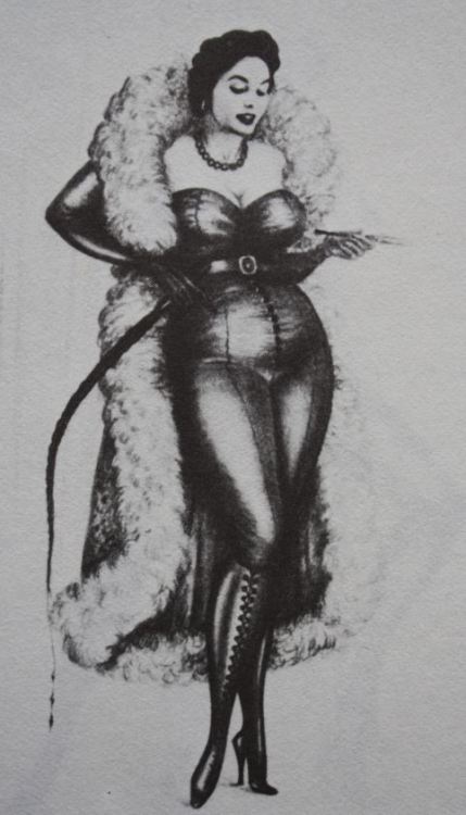 #GermanJim #1950s #mistress #femdom #bdsm #vintagefetish #eroticdrawing #Illustration #vintagefemdom