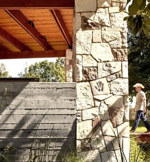Porch - Rustic PorchIdeas For A Medium-sized, Rustic Concrete Porch Renovation That Includes A Roof Extension