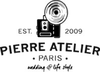 2015 logo Pierre Atelier Fine Art wedding photography  Based in Paris France, available worldwide ht