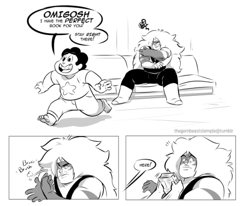 thegembeaststemple:  The Steven Universe Book Club gained a new member that day.