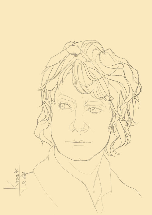 BILBO BAGGINS - sketchPhotoshop Huion  KamvasDeviantart: gilwengreenleaf