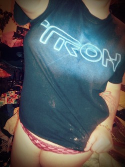 My Tron shirt got covered in flour while