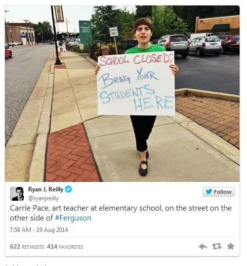mercuryacejones:  Latest positive news out of Ferguson. Community coming together.