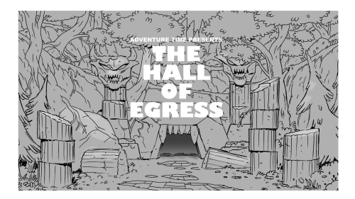 Porn The Hall of Egress - title carddesigned by photos