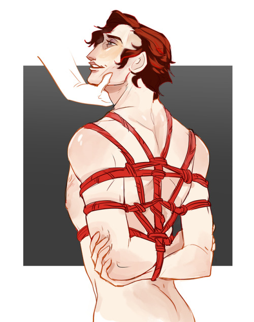 arcanaprentiss:Somedays you just have to draw Julian tied up, looking at someone like they’re the ve