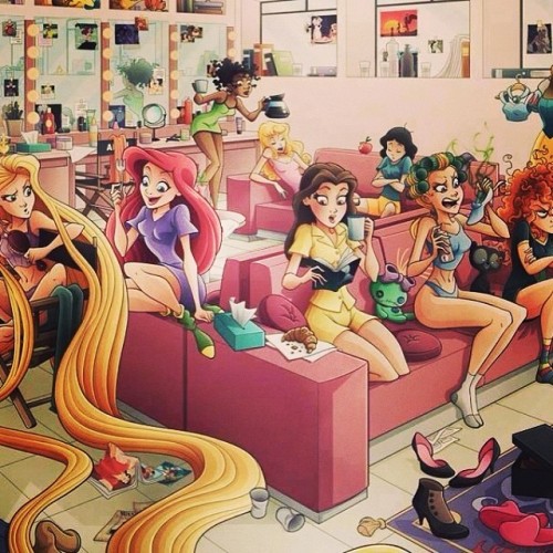 Disney princess hipsters