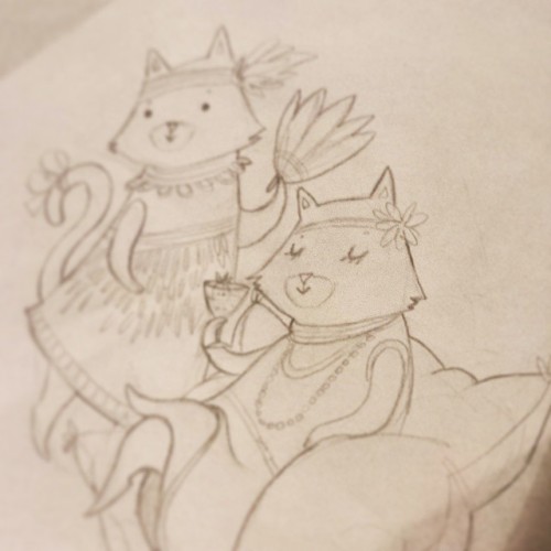 metalshell: Signorine anni ‘20 ♥ #cats #drawings #illustration #pencil #sketch #random