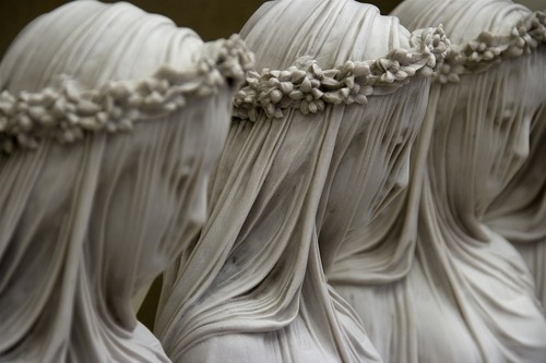 r-amen:  veiled angel statues  