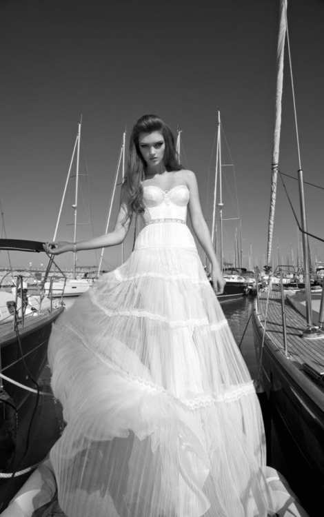 Black and white inspiration:  Bridal Collection by Galia Lahav 
