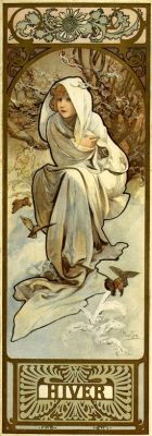 deaprojekt:  Alphonse Mucha The Seasons  Winter (1897)