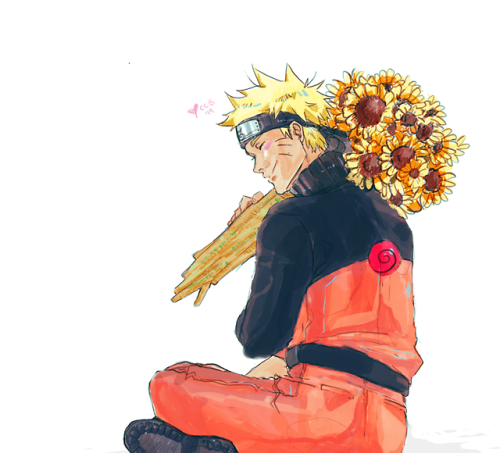 had a heck of a time getting my tablet to work so here is a stress doodle of my go to-naruto with su