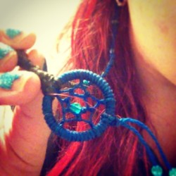 Here’s my new dream catcher in my hair