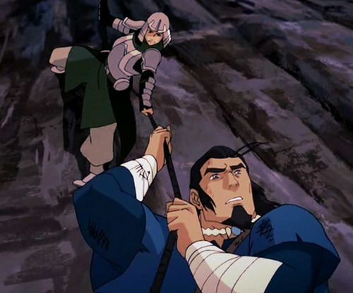 sillypeppers:  kynero:  fangirl-extra-ordinaire:  gamerqueer:  a-very-british-affair:  k-y-h-u:  YOU GUYS I JUST REALIZED remember the girl on the right  she turns out to be the metal clan guard captain  who KINDA SAVED KORRA’S DADDY FROM DEATH IF IT