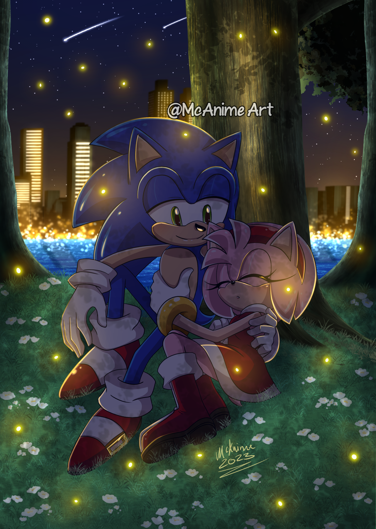 A little SonAmy fan art I made a couple days back. Hope you guys like it ☺️  : r/SonAmy