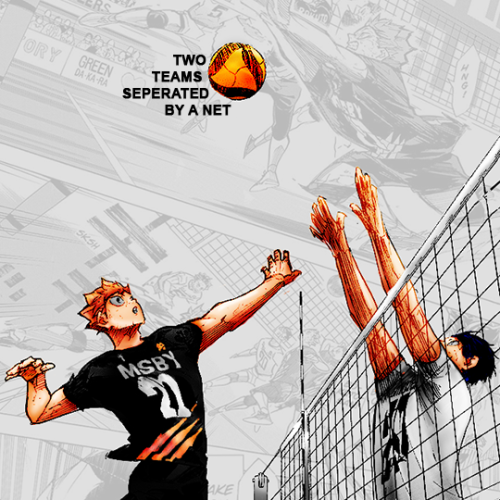 yuutta: Haikyuu… also known as volleyball. Two teams, separated by a net, bounce a ball back 
