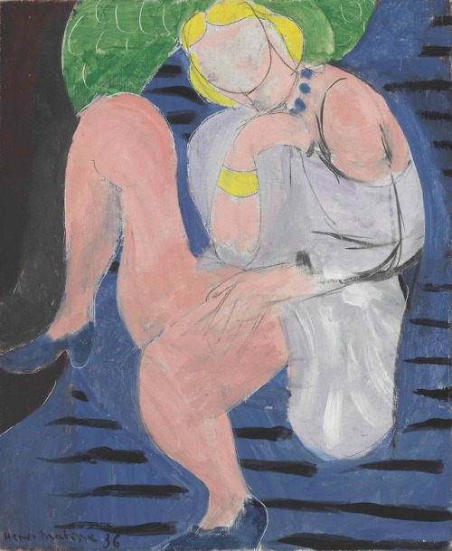 mybluewindow:Henri Matisse - “Nu assis, fond bleu”, 1936