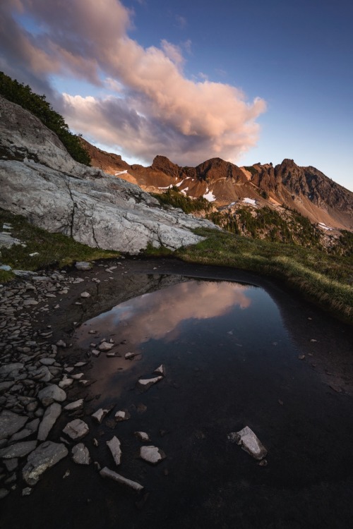 Mountain lake landscapes.