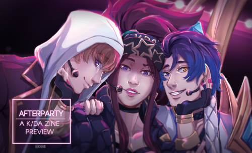 bekkodraws: Final preview of the @afterpartyzine hosted by @tokio-zines! Please watch out for the pr