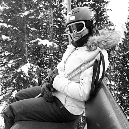 Had an amazing time skiing !! #snow #loveland #skibunny #winter #ski #blackandwhite