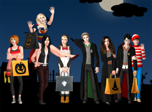 A group of teens for the Halloween Picture Challenge 2018.~submitted by @mdpthatsme