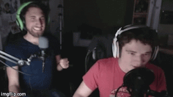 gavvy-goo:Gavin gets so scared at Five Nights he spills his Red Bull(x)