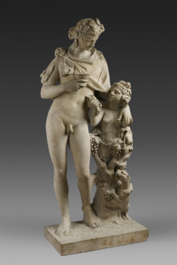 greekromangods:  Young Bacchus with a personification