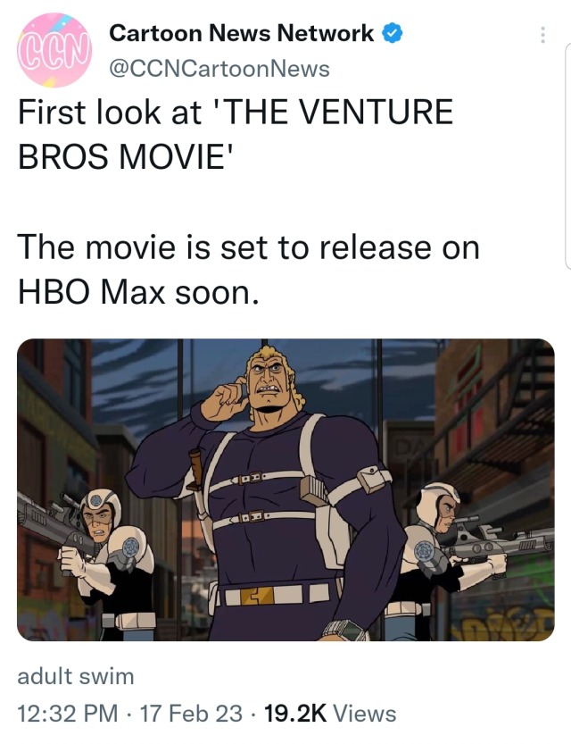 (Source)Venture Bros movie confirmed to be coming to HBO Max “soon”!