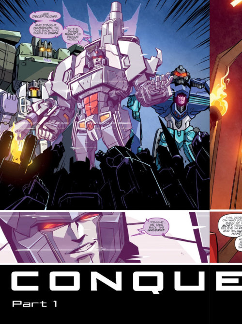 Transformers #46 three page preview.Art by Sara Pitre-Durocher.