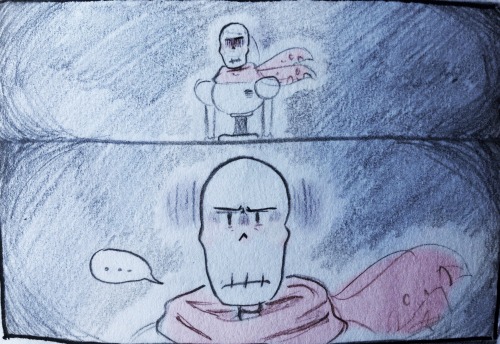 protopacman:  thelostmoongazer:   Sans has really bad night terrors and Papyrus wakes up in the middle of the night to comfort him (even tho he’s really confused and disoriented)  EDIT; I fixed it so you guys can read it easier since I was getting