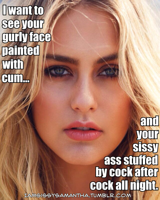 iamsissysamantha:  GO PUT ON YOUR SKIRTAND YOUR MAKEUP, SISSY.STOCKINGS YES, BUT