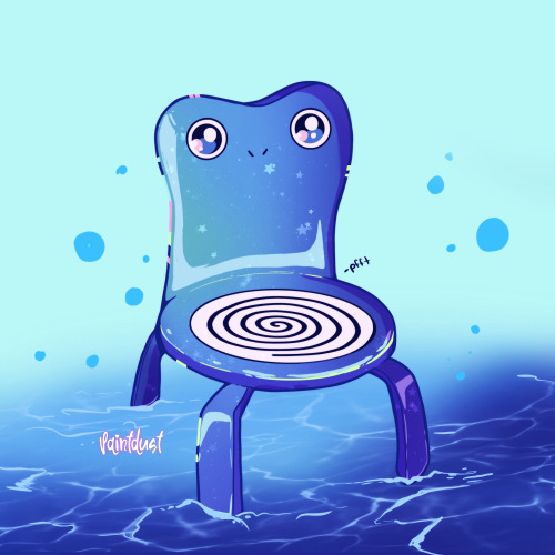 Redesigning my favorite Animal Crossing game items with Pokemon themes! Froggy Chair x PoliwhirlInst