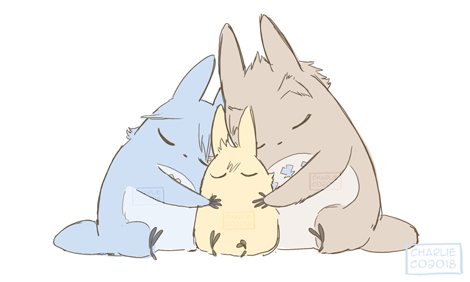 chachacharlieco:  Mini Trio Totoros.Destiny | SeaSalt | WayFinderBONUS:  Lost Trio