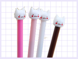 dream-kittty:  Kitty pens // Smiley diary Use