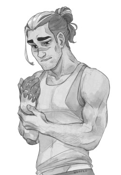 Worksafewoof:an Au Where Shiro Doesn’t Cut His Hair