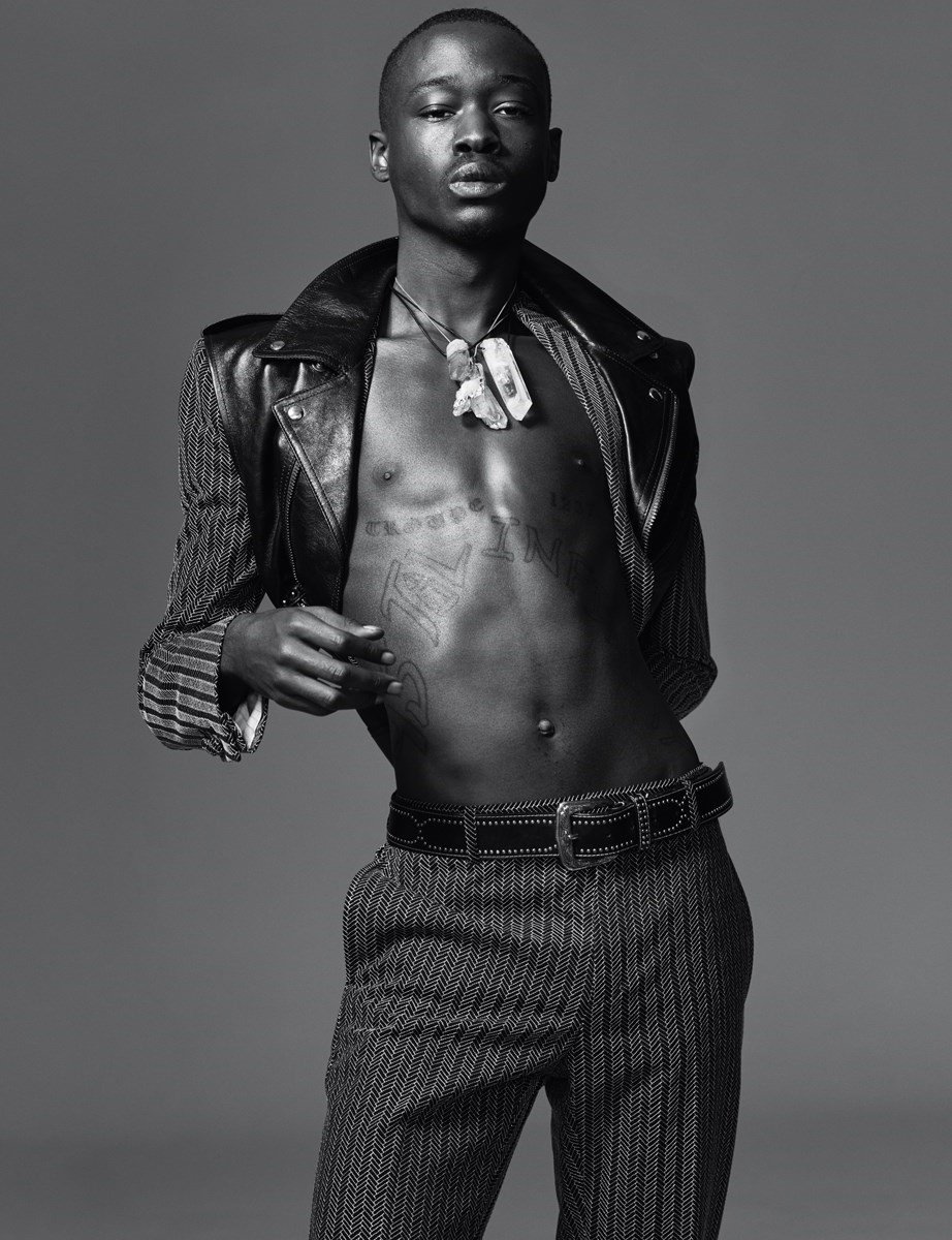5oho:ashton sanders photographed by ethan james green for another man magazine, spring/summer