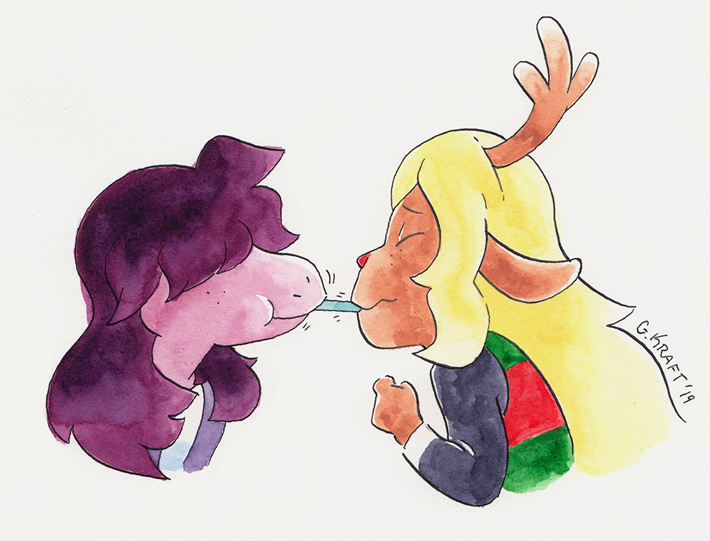 gracekraft:gracekraft:  Happy Femslash February and belated Valentine’s Day! Finally