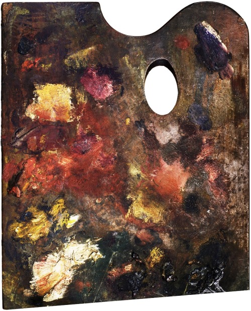 Edgar Degas’ Palette.“Work a great deal at evening effects, lamplight, candlelight, etc.