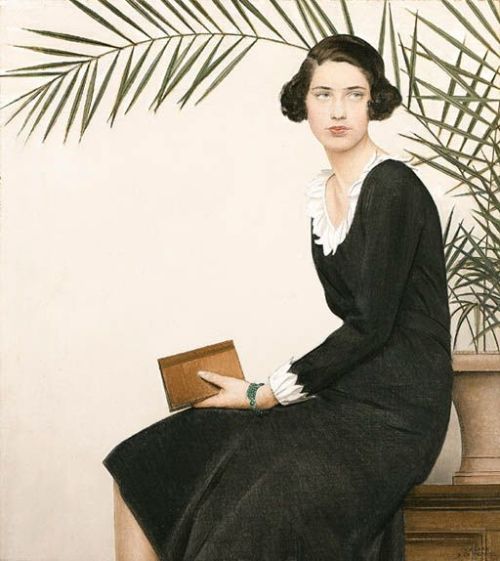womeninarthistory:Portrait of Virginia Shaw, Bernard Boutet de Monvel