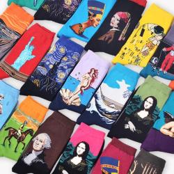 hella90s:  FAMOUS PAINTINGS ON SOCKS! 😱😱😱Celebrate your favorite works of art with the popular 90′s Kid Art Sock Series. The perfect gift for the art connoisseur, 90′s Kid brings timeless masterpieces to life with our esteemed collection