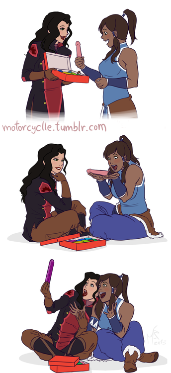      I said I&rsquo;d make another korrasami parody out of this photos, so&hellip;