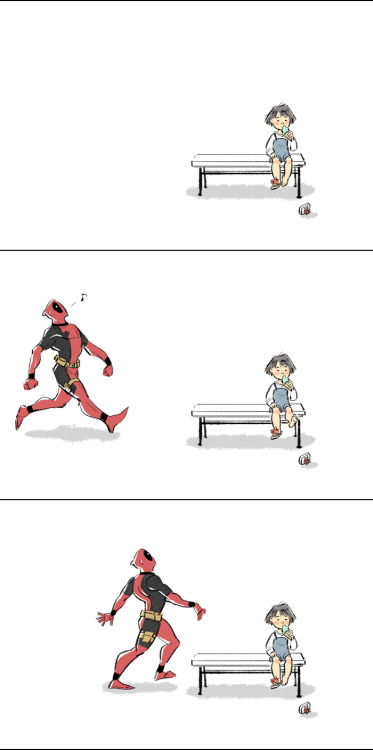 itsspideypool: lazyhn: 우리들의 친절한 이웃 데드풀! 좋은 캐붕이다! THIS IS VERY IMPORTANT!!¡!