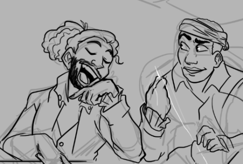 pigdemonart:i’ve been doodling hamilton scenes as warmups. :DI’m a sucker for bromances 