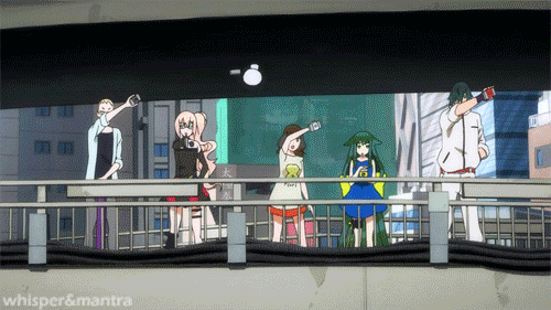 whisperandmantra:  Gatchaman Crowds Insight 03-Group Henshin!! That was cool.-They