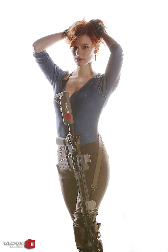 weaponoutfitters:  Rose and I set up this shoot and shot it in 5 minutes flat.Then