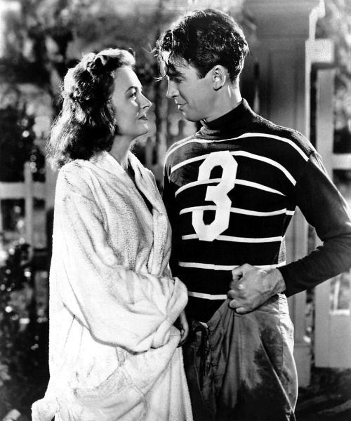 20th-century-man:James Stewart, Donna Reed / production still from Frank Capra’s It’s a Wonderful Li