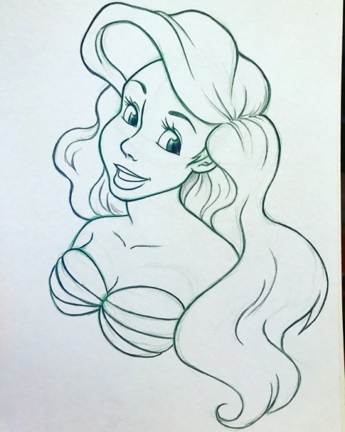 Next up is Ariel, of course! There&rsquo;s nothing quite as fun to draw as Ariel&rsquo;s whole bangs