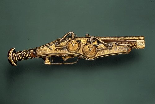 historicallysound:  Double-Barreled Wheellock Pistol of Emperor Charles V, ca. 1540–45, made by Peter Peck